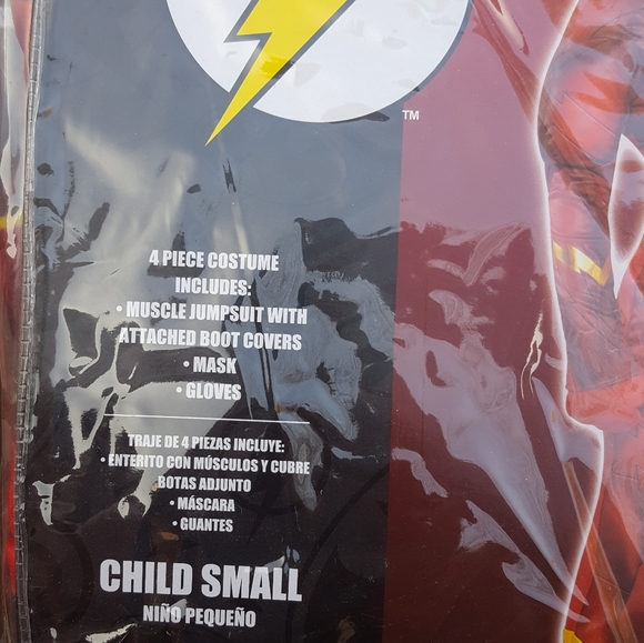 The Flash child deluxe costume new - Picture 4 of 11